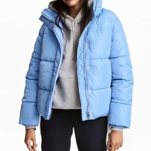 Light Blue Padded Puffer Jacket Size 4 